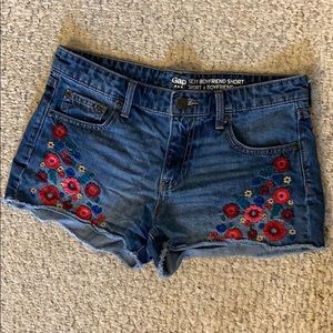 GAP Floral Design Jean Shorts